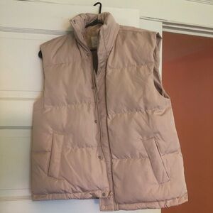 a new day blush puffer vest NWT